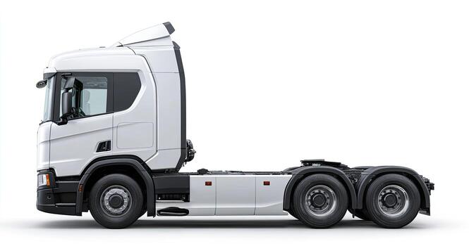White Scania tractor unit
